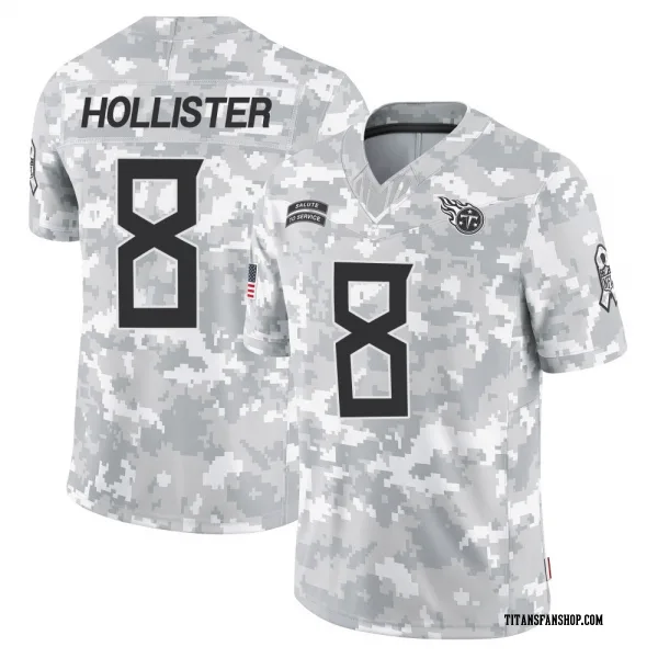 Men's Cody Hollister Tennessee Titans Limited Arctic Camo 2024 Salute to Service Jersey