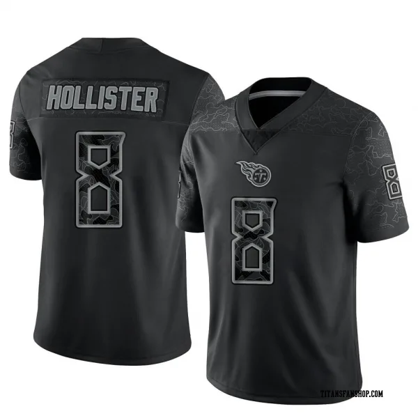 Men's Cody Hollister Tennessee Titans Limited Black Reflective Jersey