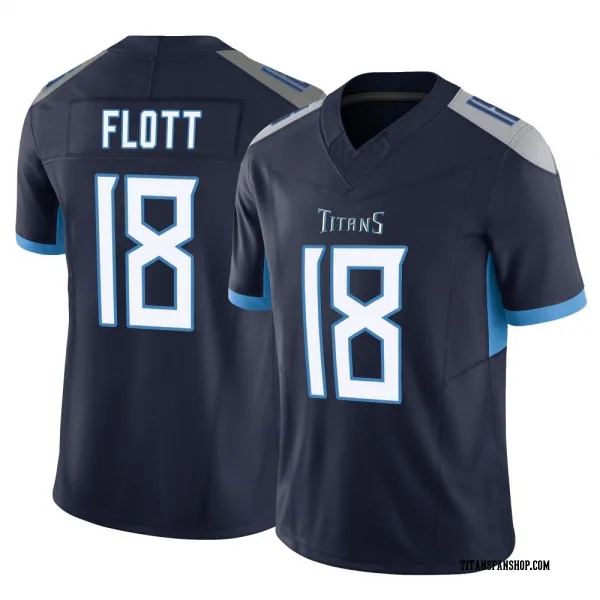 Men's Cor'Dale Flott Tennessee Titans Limited Navy Vapor F.U.S.E. Jersey