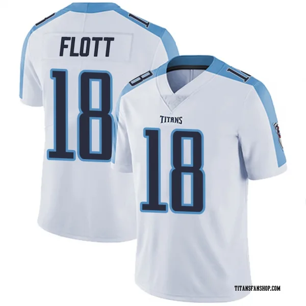 Men's Cor'Dale Flott Tennessee Titans Limited White Vapor Untouchable Jersey