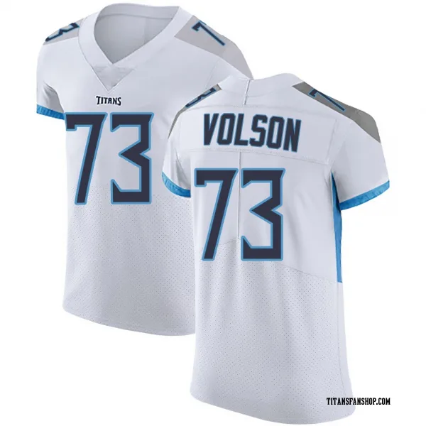 Men's Cordell Volson Tennessee Titans Elite White Vapor Untouchable Jersey
