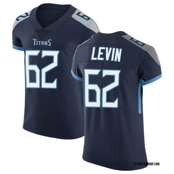 Men's Corey Levin Tennessee Titans Elite Navy Vapor Untouchable Jersey