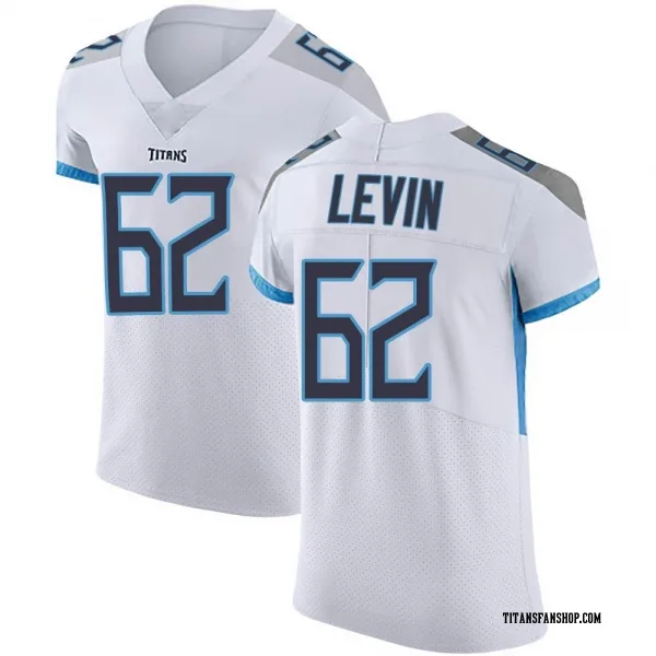 Men's Corey Levin Tennessee Titans Elite White Vapor Untouchable Jersey