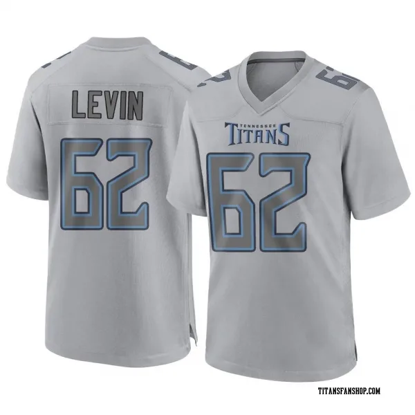 Men's Corey Levin Tennessee Titans Game Gray Atmosphere Fashion Jersey