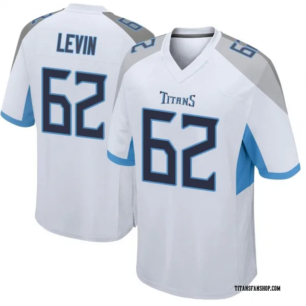 Men's Corey Levin Tennessee Titans Game White Jersey