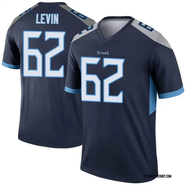 Men's Corey Levin Tennessee Titans Legend Navy Jersey
