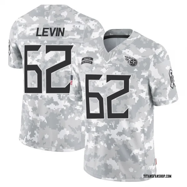 Men's Corey Levin Tennessee Titans Limited Arctic Camo 2024 Salute to Service Jersey