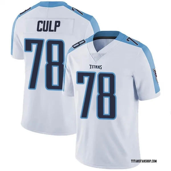 Men's Curley Culp Tennessee Titans Limited White Vapor Untouchable Jersey