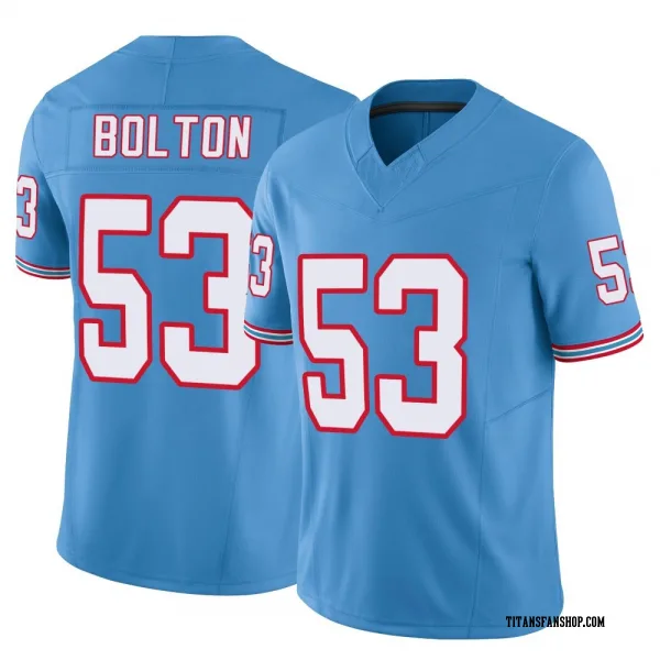 Men's Curtis Bolton III Tennessee Titans Limited Light Blue Vapor F.U.S.E. Jersey