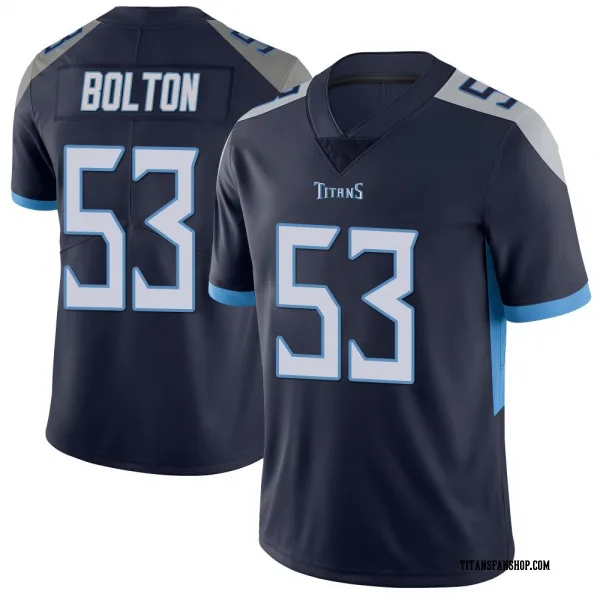 Men's Curtis Bolton III Tennessee Titans Limited Navy Vapor Untouchable Jersey