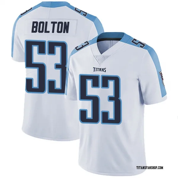 Men's Curtis Bolton III Tennessee Titans Limited White Vapor Untouchable Jersey