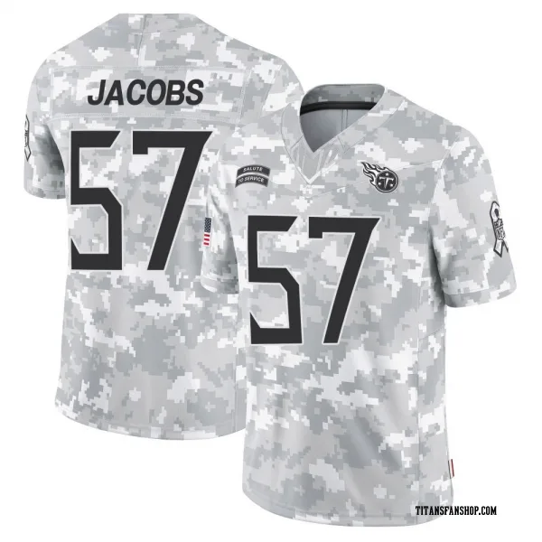 Men's Curtis Jacobs Tennessee Titans Limited Arctic Camo 2024 Salute to Service Jersey