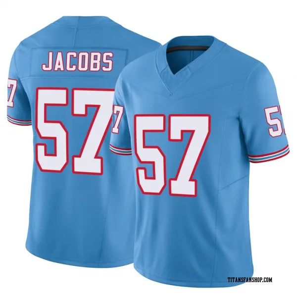 Men's Curtis Jacobs Tennessee Titans Limited Light Blue Vapor F.U.S.E. Jersey