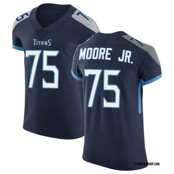 Men's Dan Moore Jr. Tennessee Titans Elite Navy Vapor Untouchable Jersey