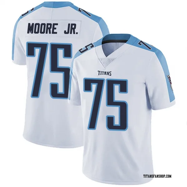 Men's Dan Moore Jr. Tennessee Titans Limited White Vapor Untouchable Jersey
