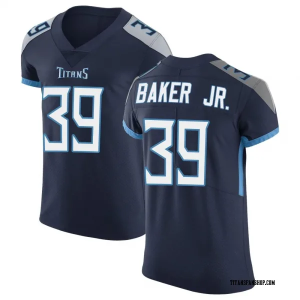 Men's Darrell Baker Jr. Tennessee Titans Elite Navy Vapor Untouchable Jersey