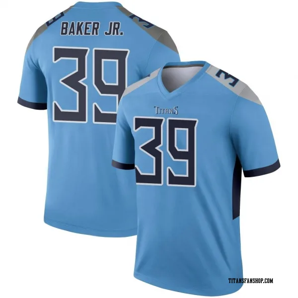 Men's Darrell Baker Jr. Tennessee Titans Legend Light Blue Jersey