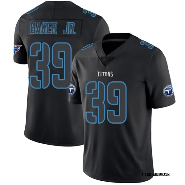 Men's Darrell Baker Jr. Tennessee Titans Limited Black Impact Jersey