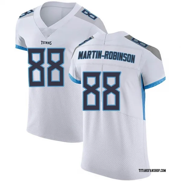 Men's David Martin-Robinson Tennessee Titans Elite White Vapor Untouchable Jersey