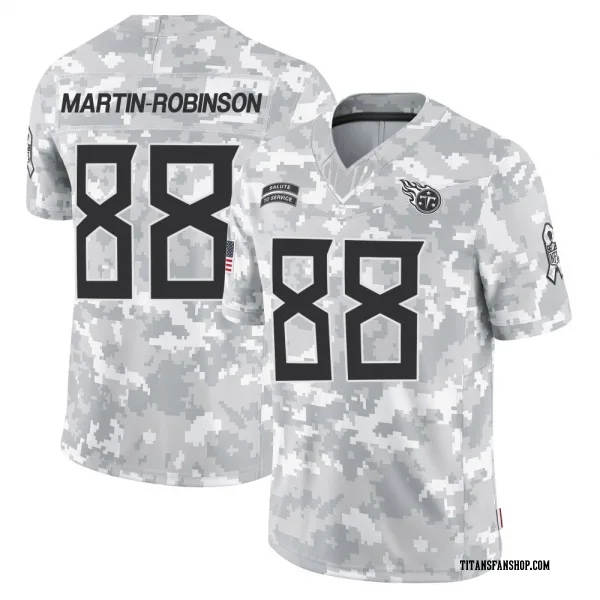Men's David Martin-Robinson Tennessee Titans Limited Arctic Camo 2024 Salute to Service Jersey
