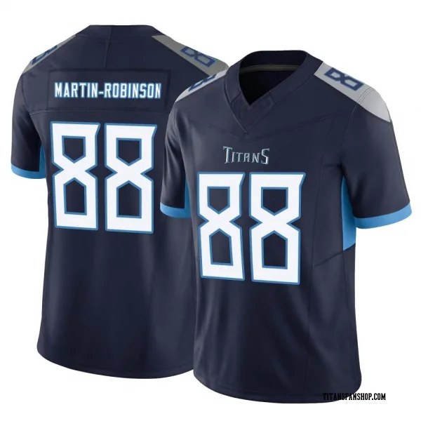Men's David Martin-Robinson Tennessee Titans Limited Navy Vapor F.U.S.E. Jersey