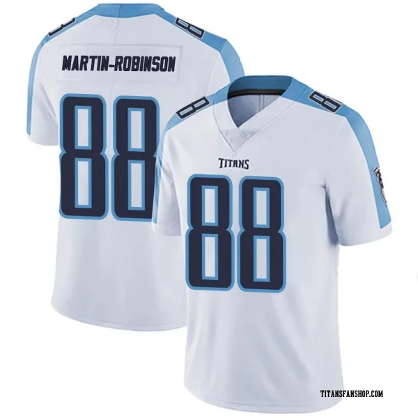 Men's David Martin-Robinson Tennessee Titans Limited White Vapor Untouchable Jersey