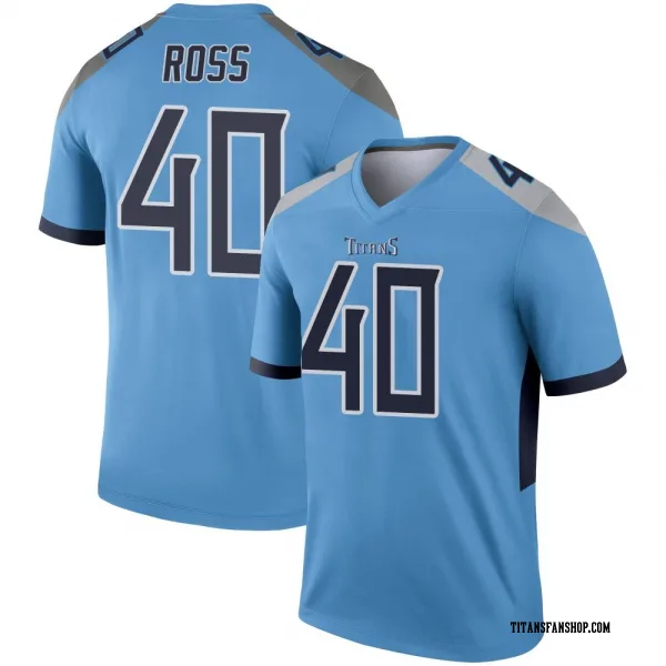 Men's Davion Ross Tennessee Titans Legend Light Blue Jersey