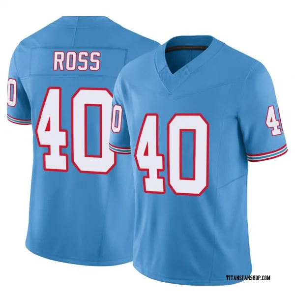 Men's Davion Ross Tennessee Titans Limited Light Blue Vapor F.U.S.E. Jersey