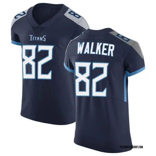 Men's Delanie Walker Tennessee Titans Elite Navy Vapor Untouchable Jersey