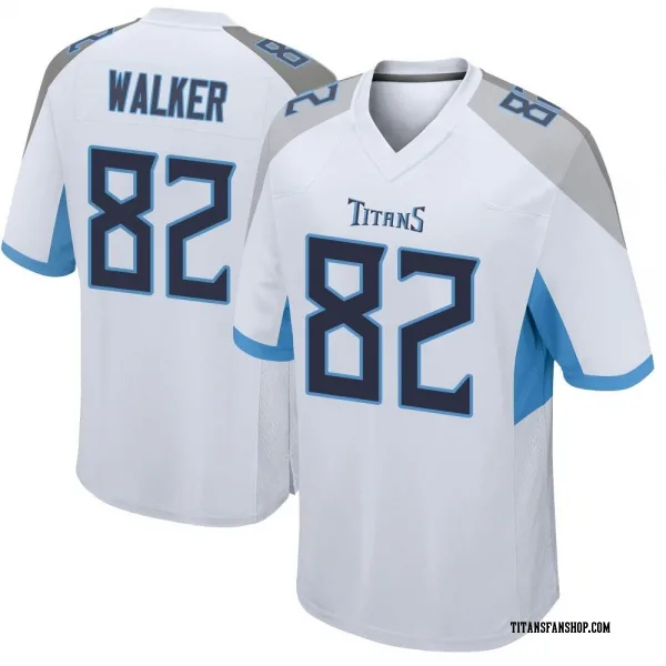 Men's Delanie Walker Tennessee Titans Game White Jersey