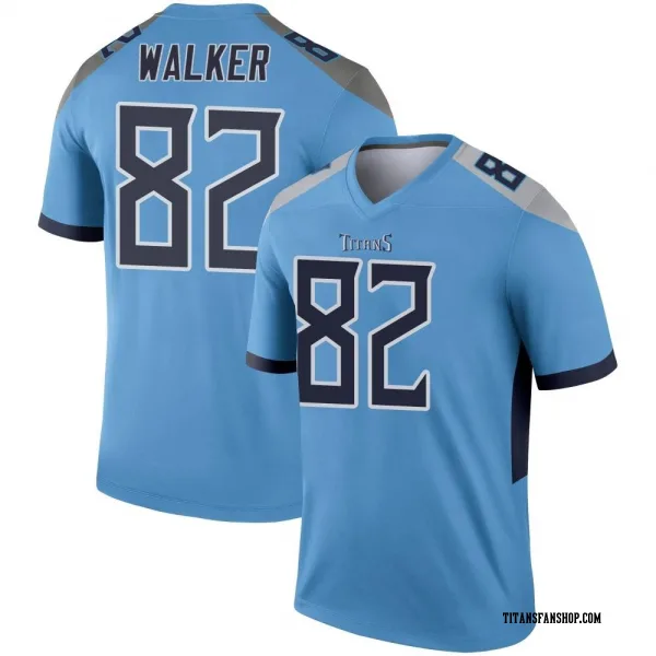 Men's Delanie Walker Tennessee Titans Legend Light Blue Jersey