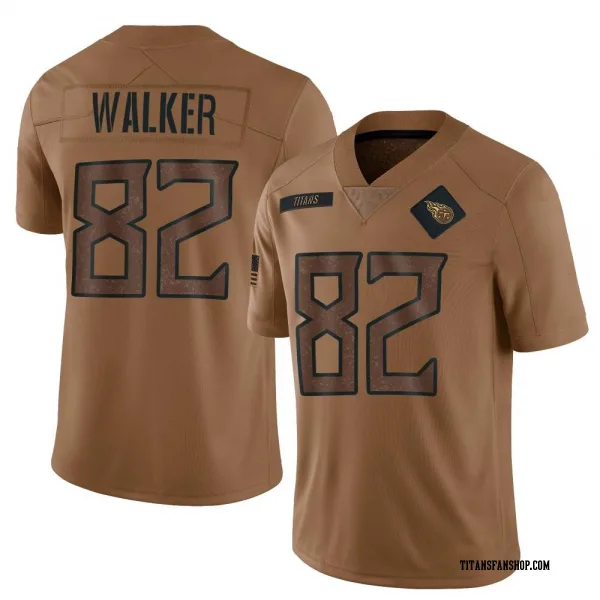 Men's Delanie Walker Tennessee Titans Limited Brown 2023 Salute To Service Jersey