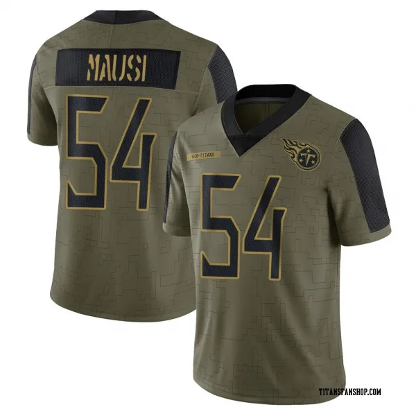 Men's Dorian Mausi Tennessee Titans Limited Olive 2021 Salute To Service Jersey