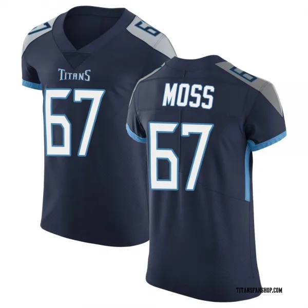 Men's Drew Moss Tennessee Titans Elite Navy Vapor Untouchable Jersey