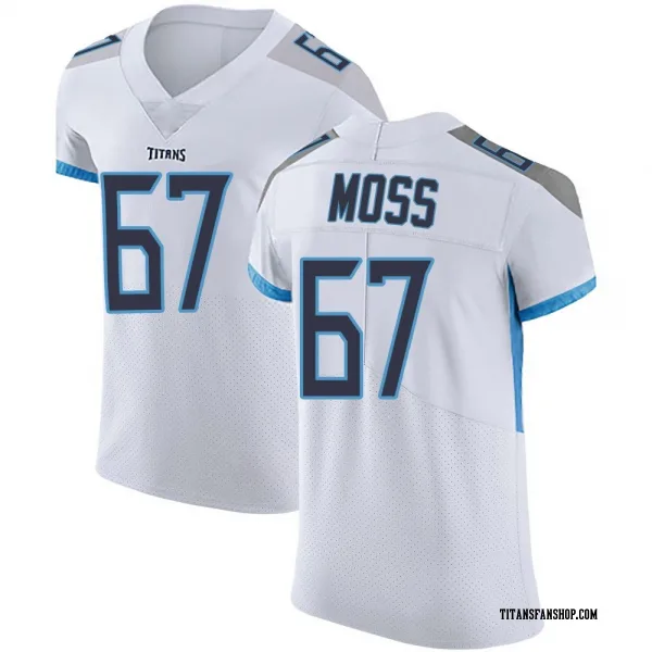 Men's Drew Moss Tennessee Titans Elite White Vapor Untouchable Jersey