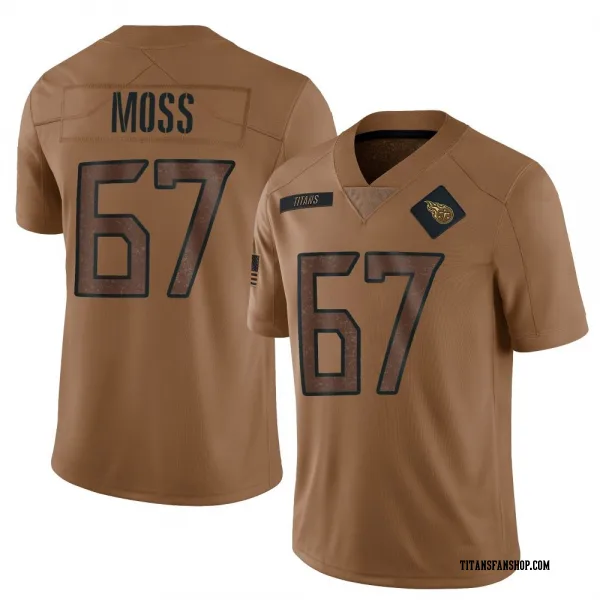 Men's Drew Moss Tennessee Titans Limited Brown 2023 Salute To Service Jersey