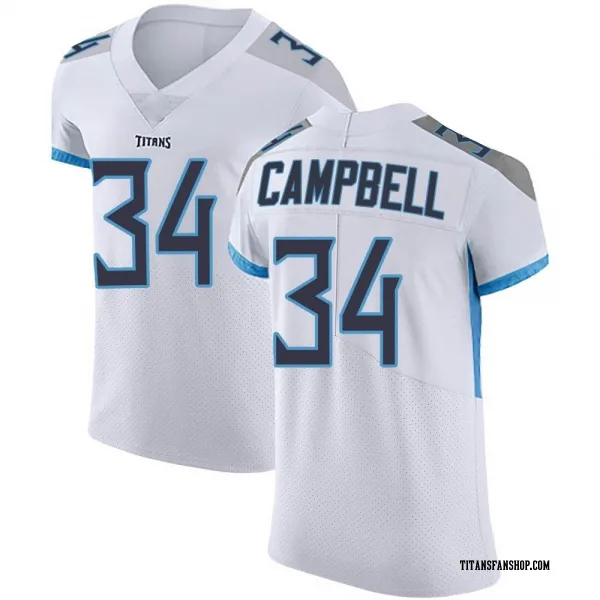 Men's Earl Campbell Tennessee Titans Elite White Vapor Untouchable Jersey
