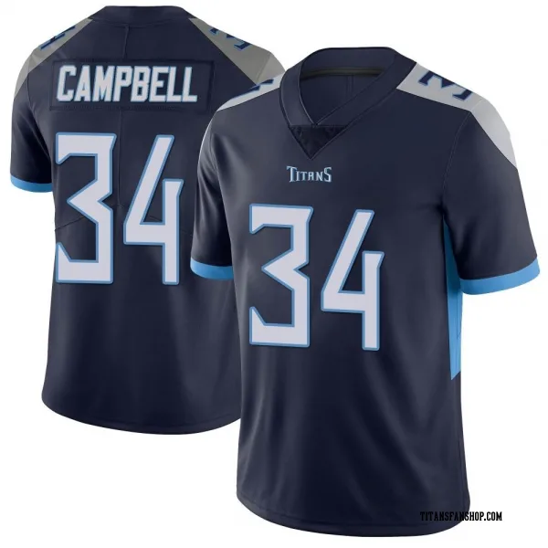Men's Earl Campbell Tennessee Titans Limited Navy Vapor Untouchable Jersey