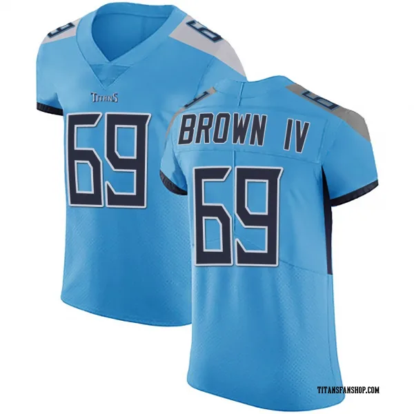 Men's Earnest Brown IV Tennessee Titans Elite Light Blue Team Color Vapor Untouchable Jersey