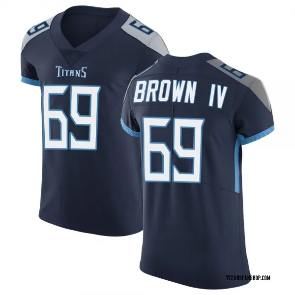 Men's Earnest Brown IV Tennessee Titans Elite Navy Vapor Untouchable Jersey