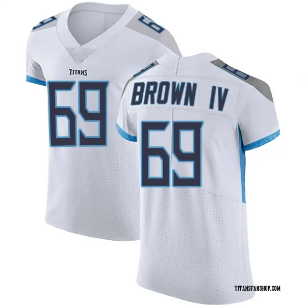 Men's Earnest Brown IV Tennessee Titans Elite White Vapor Untouchable Jersey