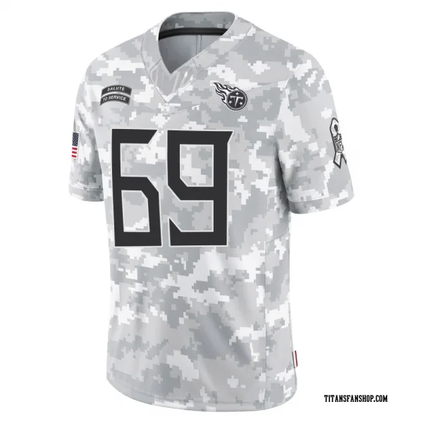 Men's Earnest Brown IV Tennessee Titans Limited Arctic Camo 2024 Salute to Service Jersey