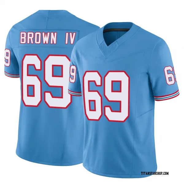 Men's Earnest Brown IV Tennessee Titans Limited Light Blue Vapor F.U.S.E. Jersey