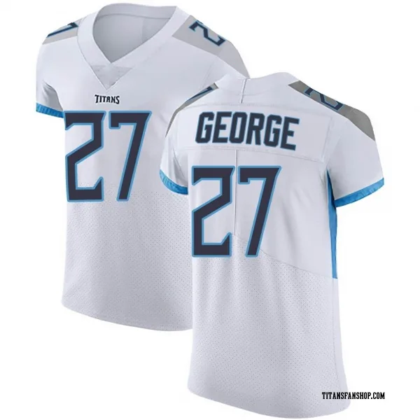 Men's Eddie George Tennessee Titans Elite White Vapor Untouchable Jersey
