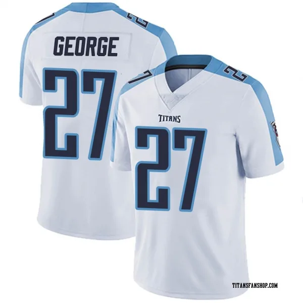 Men's Eddie George Tennessee Titans Limited White Vapor Untouchable Jersey