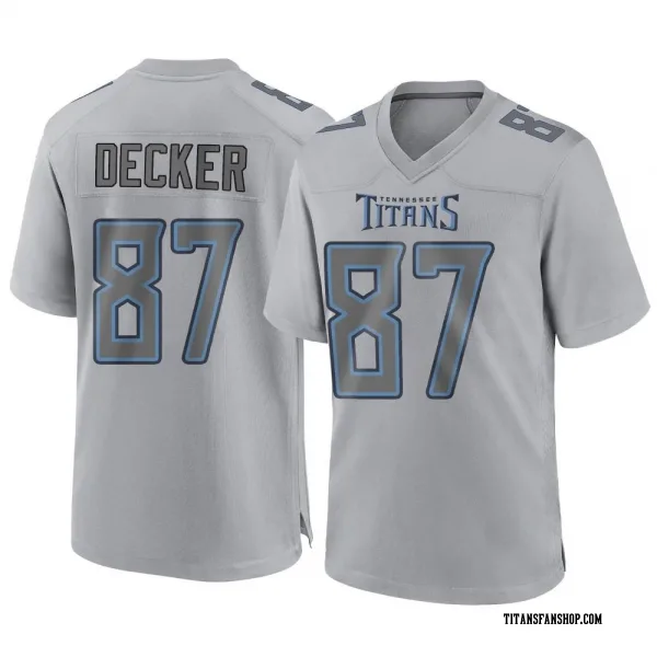 Men's Eric Decker Tennessee Titans Game Gray Atmosphere Fashion Jersey