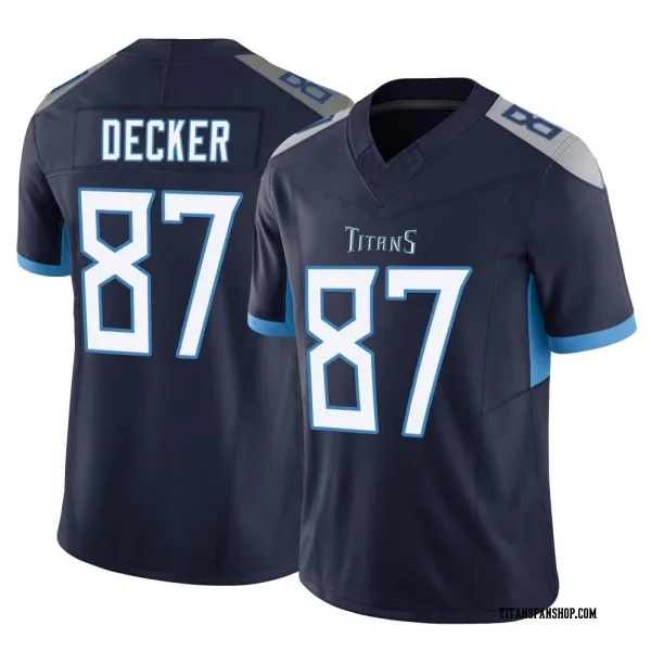 Men's Eric Decker Tennessee Titans Limited Navy Vapor F.U.S.E. Jersey