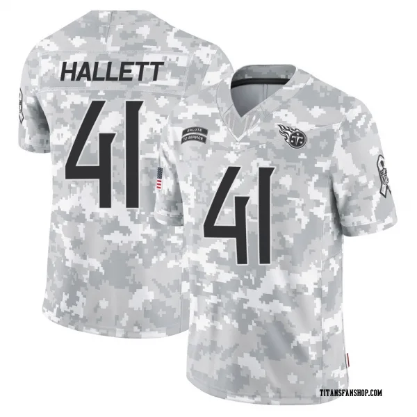 Men's Erick Hallett Tennessee Titans Limited Arctic Camo 2024 Salute to Service Jersey