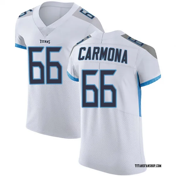 Men's Fernando Carmona Tennessee Titans Elite White Vapor Untouchable Jersey