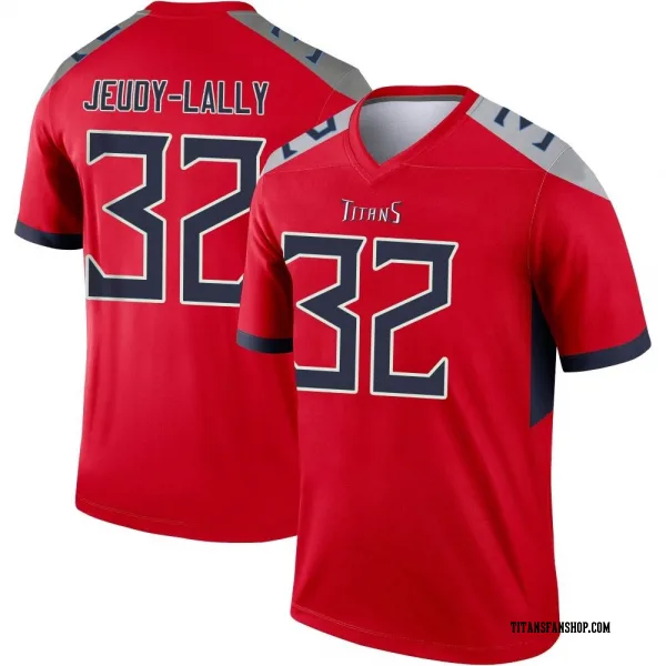 Men's Gabe Jeudy-Lally Tennessee Titans Legend Red Inverted Jersey
